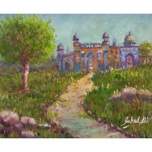 Fahad Ali, 10 x 12 Inch, Oil on Canvas, Cityscape Painting, AC-FAL-027